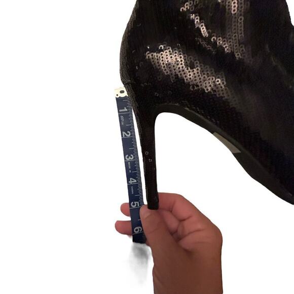 Truffle Collection Sequin Stiletto Heel Boots Black Size 40 (US 9.5) - Picture 7 of 8